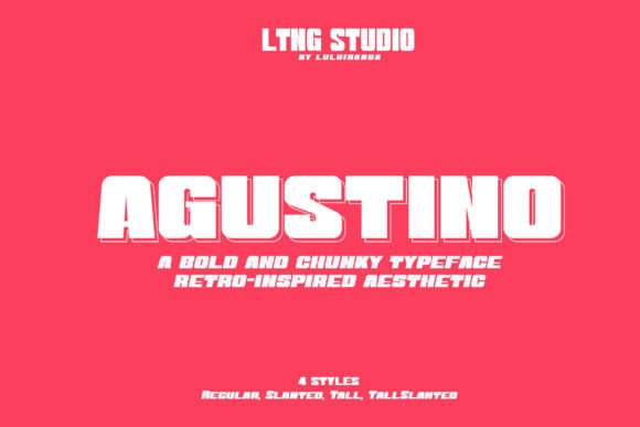 Agustino: A Bold, Retro-Inspired Font That Strengthens Your Brand