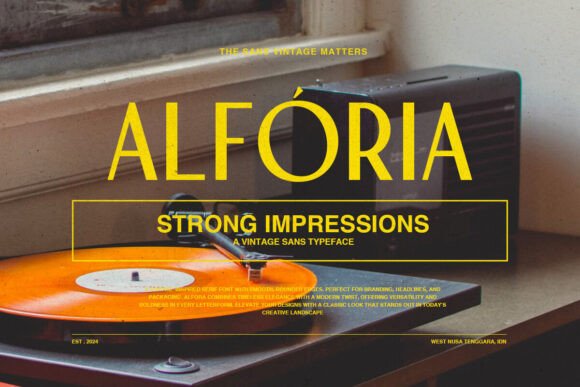 Alforia: A Vintage Sans Serif That Anchors Meaning With Quiet Confidence