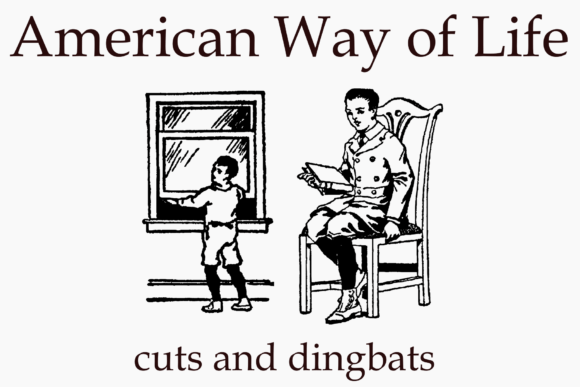 American Way of Life: A Vintage Dingbats Font for Handmade Charm