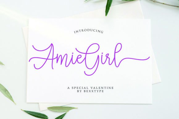 Amie Girl: A Sweet, Handcrafted Script Font for Makers