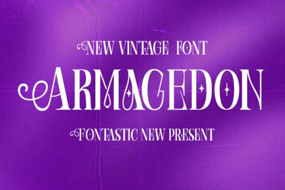 Armagedon: A Bold Serif Font for Campaign Headlines