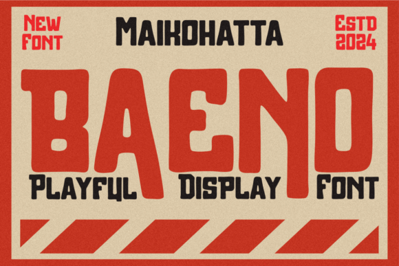 Baeno: A Vintage Sans Serif That Feels Like Home