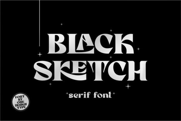 Black Sketch: A Retro Serif Font for Bold Digital Headlines