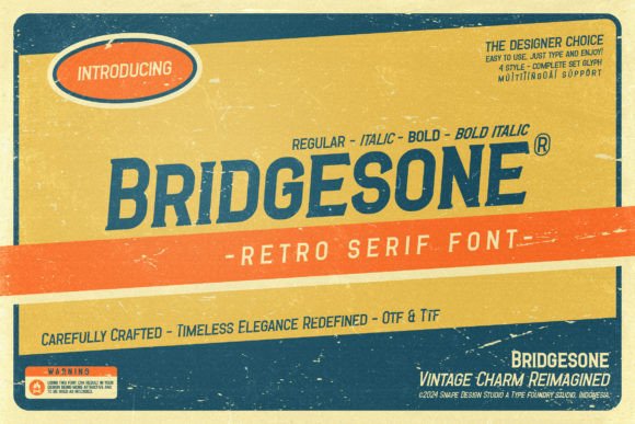 Bridgesone: A Serif Font That Feels Like Coming Home