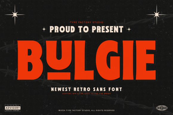 Bulgie: A Retro Sans Serif Font That Stops Scrolling