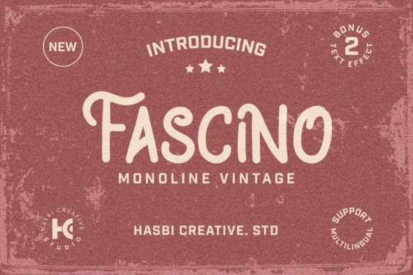 Fascino Vintage Font for Handmade Labels & Printables