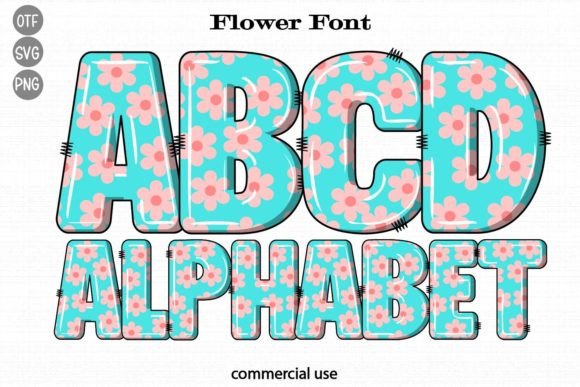 Flower Font: A Springtime Typeface with Retro Charm