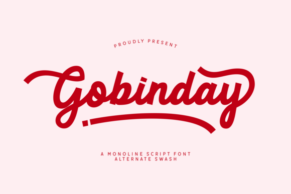 Gobinday: A Bold Script Font That Cuts Through the Feed