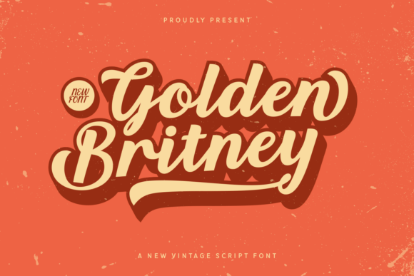 Golden Britney: A Vintage Script Font That Feels Like Home