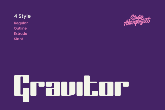 Gravitor: A Bold Sans Serif Typeface for Editorial Impact