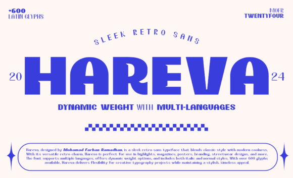 Hareva: A Retro-Modern Sans Serif Font for Scroll-Stopping Campaigns