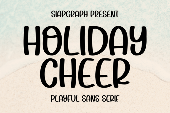 Holiday Cheer: A Bold Sans Serif Font for Scroll-Stopping Campaigns