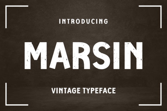 Marsin: A Bold Vintage Typeface for Small Business Branding