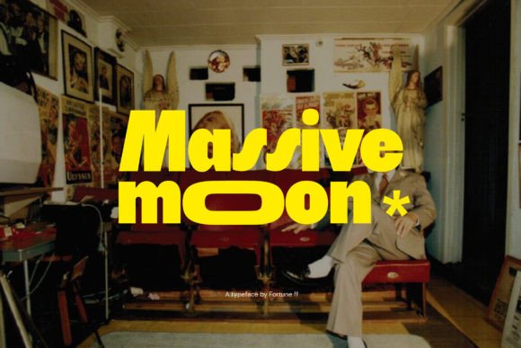Massive Moon: A Retro Headline Font for Small Business Branding