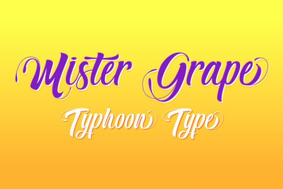 Mister Grape: A Retro Ribbon Script Font That Makes Campaigns Click