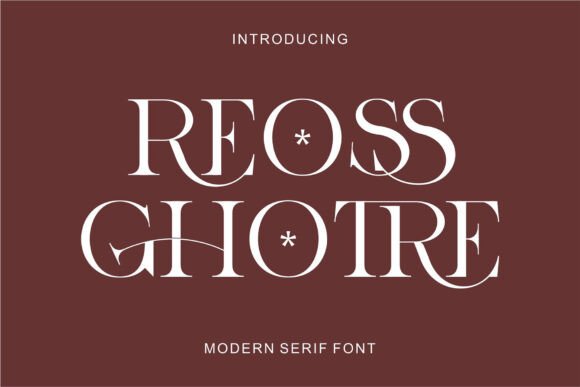 Reossghotre: A Serif Font for Editorial Elegance