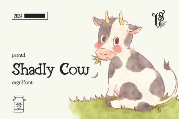 Shadly Cow: A Retro Slab Display Typeface for Digital Charm