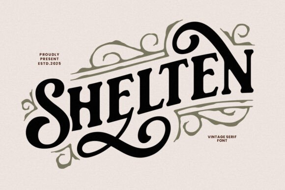 Shelten: A Vintage Serif Font That Anchors Retro Campaigns