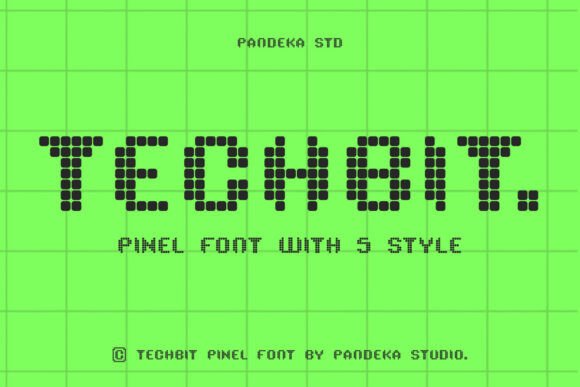 Techbit: A Pixel-Perfect Display Font for Digital Brands
