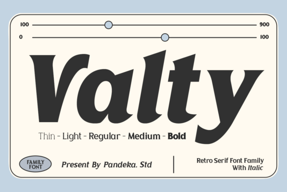 Valty: A Serif Font That Feels Like Sunlight Through a 90s Window