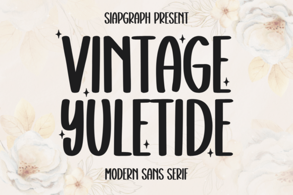 Vintage Yuletide: A Playful Sans Serif for Digital Branding