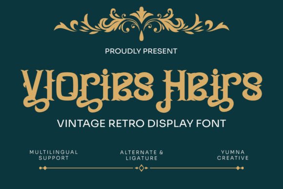 Vlories Heirs: A Vintage Blackletter Font for Distinctive Web Design